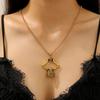 Halloween Skull Necklace Gothic Dark Skeleton Pendant Collarbone Chain Men Women Necklaces Jewelry Accessory Gifts