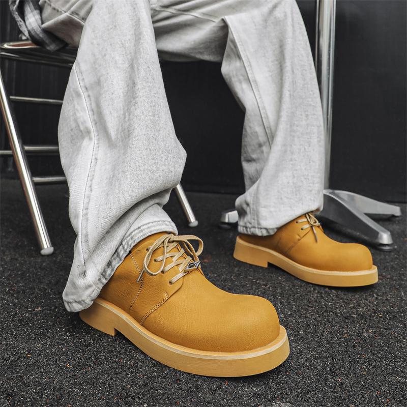 Casual men's thick soled shoes New designer style Leisure and Fashion Party High quality shoes Derby lace-up