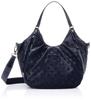 Tote dot pattern jacquard enamel accent navy and other colors [Isaac] bag, 2-way tote, women's, (67)
