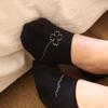 NMOO.OU F04_LUCKY CLOVER FAKE SOCKS_black