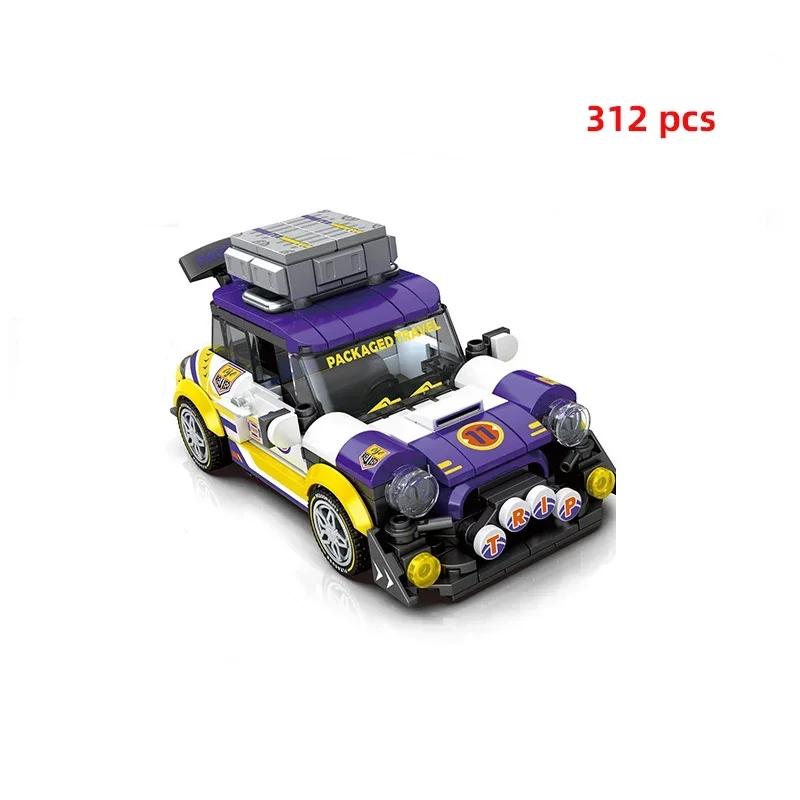 City Technical Car Speed Sports Car Building Blocks Racing Road Moc Brick Vehicle Educational Construction Toys