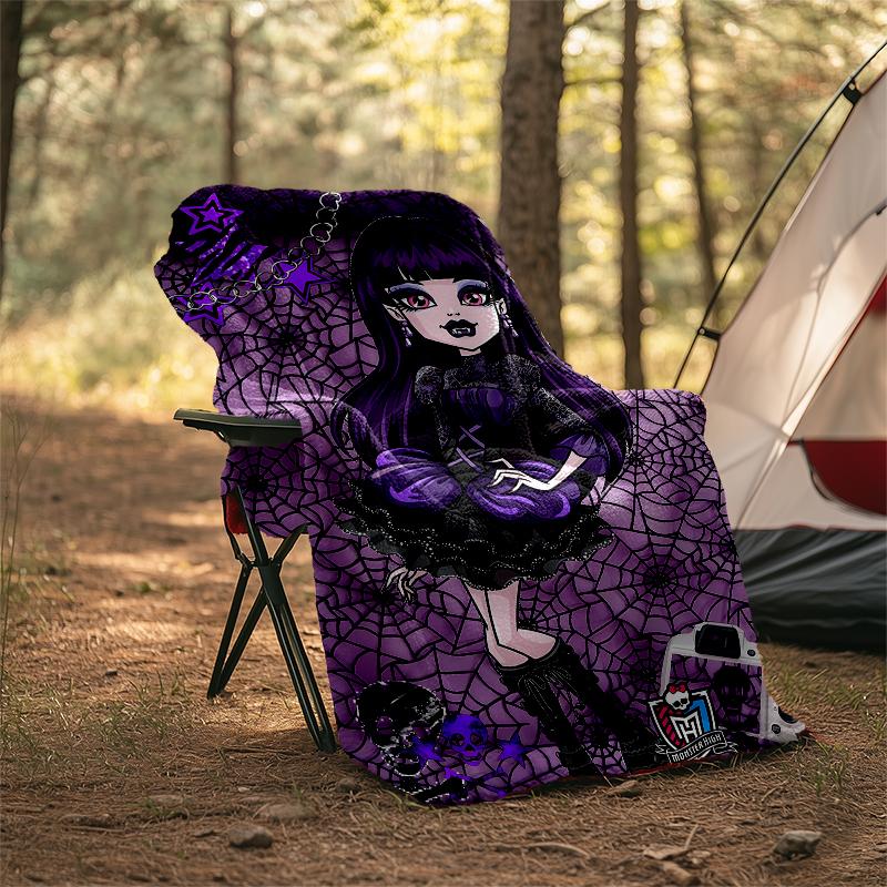 Monster High Theme Printed Blanket - Perfect for Couch, Bed, Travel & Outdoor Use | Machine Washable, Cozy & Durable.