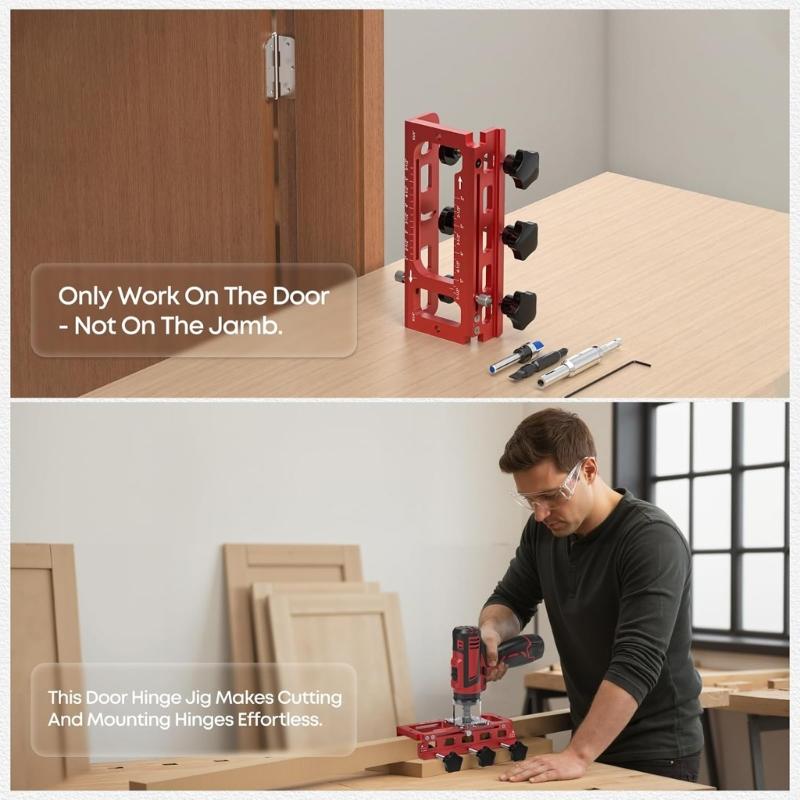 Door Hinge Jigs Door Hinge Mortiser Hinge Installation Kit Door Hinge Jigs Kit for Door Hinge Router Template