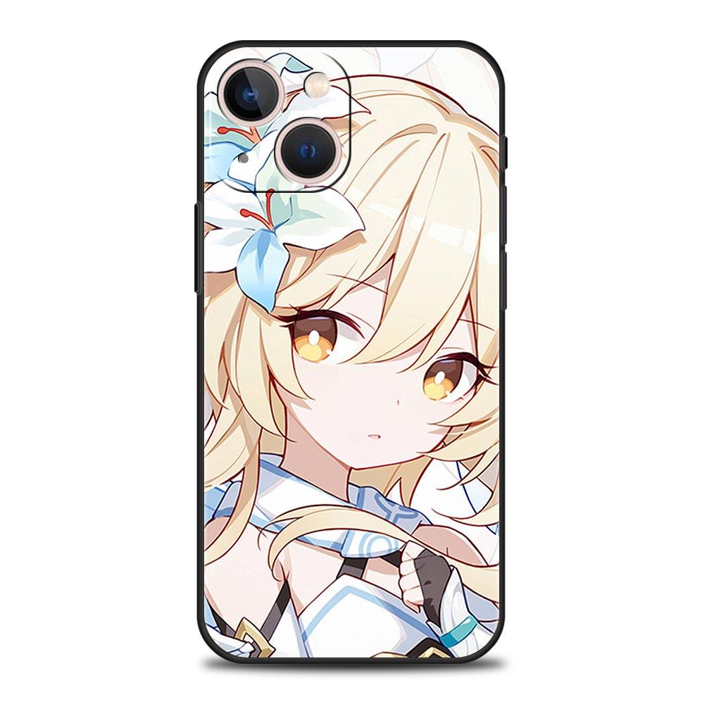 

Genshin Impact Game для iPhone 11 12 13 15 14 Pro Max чехол для телефона X XR XS 7 8 Plus SE 2020 роскошный черный силиконовый чехол Funda iPhone 15 Pro