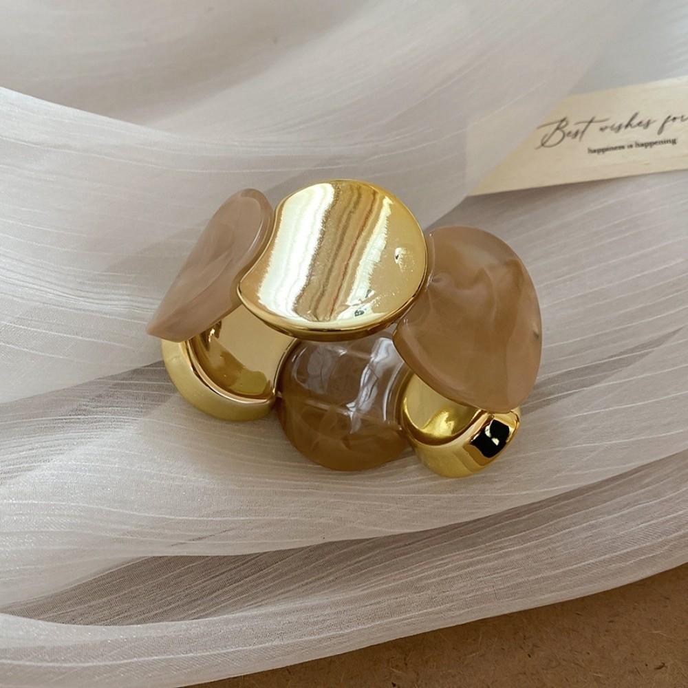 Irregular Geometric Acrylic Splicing Bracelets Multi-style Elastic Rope Bracelets  Women Style J