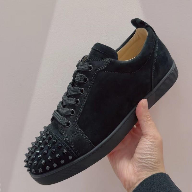Mens Grey Suede Casual Flat Sneakers