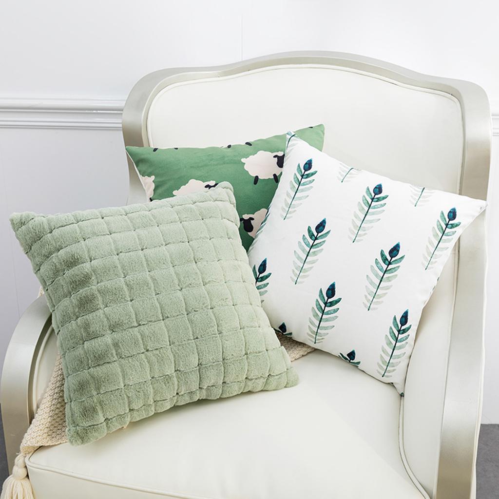 Luxurious Pillow Case Cushions Cover Pillow Slipcover For Easy Cleaning With Zippers Closure Ideal For Sofa Or Bed