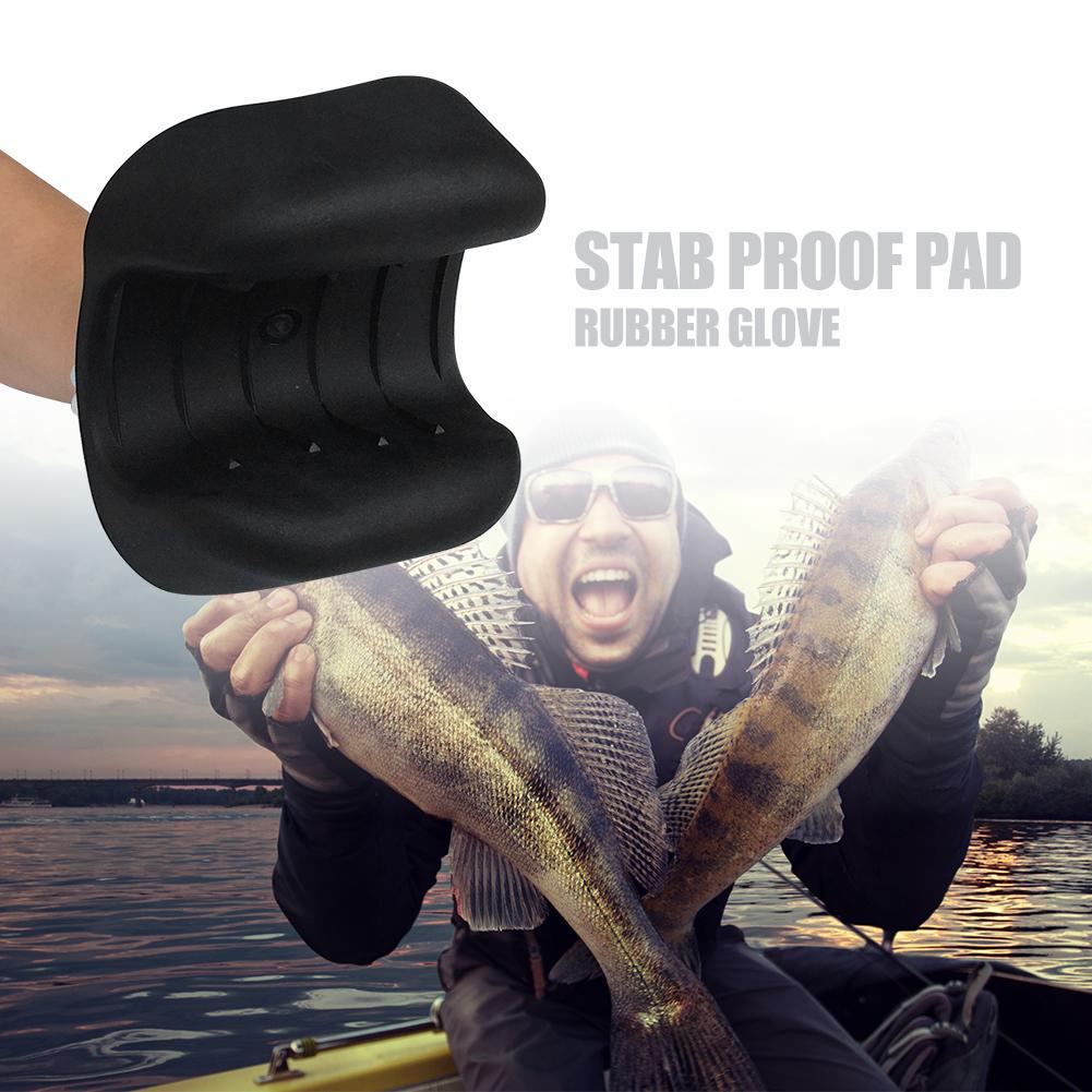 Buy Nonslip Fish Catching Hunting Rubber Glove Hand Protection Stab