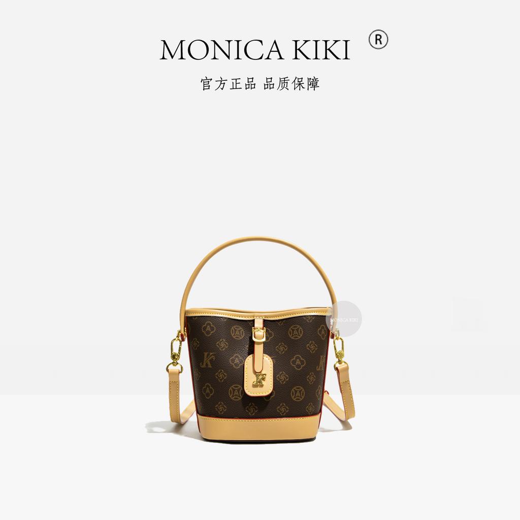 Fashion retro single shoulder oblique span bag women's 2025 new high-end texture explosive bucket bag versatile foreign gas bag