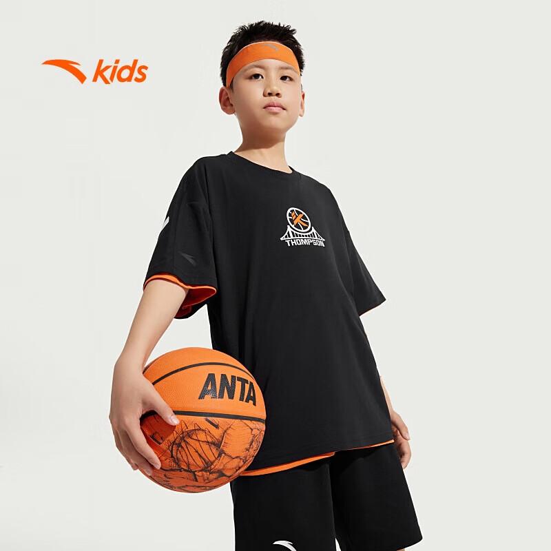 ANTA Boys' Breathable Bamboo Fiber Summer T-Shirt