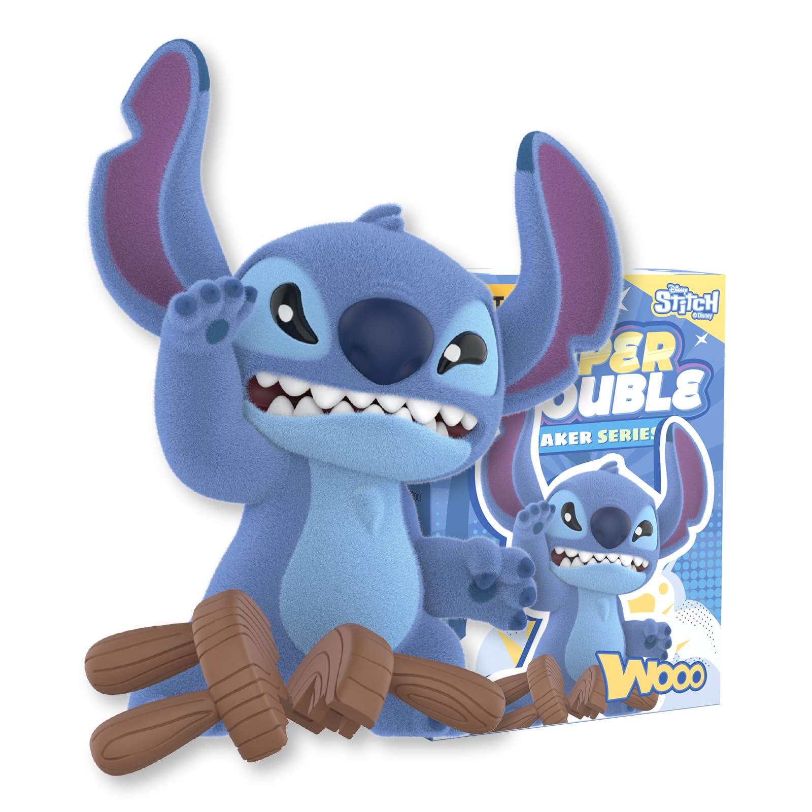 

52TOYS BLINDBOX STITCH Серия Супер Непоседа Фигурка-сюрприз, Стич, Коллекционная игрушка Гачапон, Предварительно покрашенная, Идеально для коллекционеров,