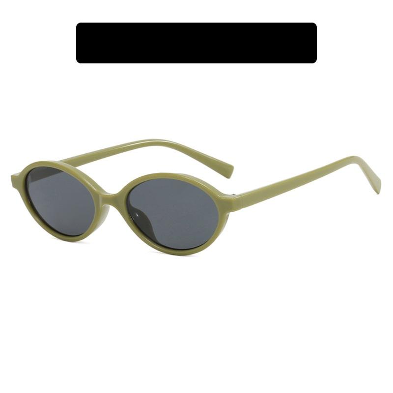 

Vintage Oval Sunglasses 2025 Women Men Luxury Brand Designer Small Oval Eyeglasses frame Retro Fashion Leopard Sun Glasses AS темно-зеленого