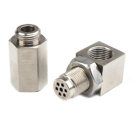 Mini Catalytic Converter 90 Degree CEL Check Engine Light O2 Oxygen Sensor Spacer Adapter Universal