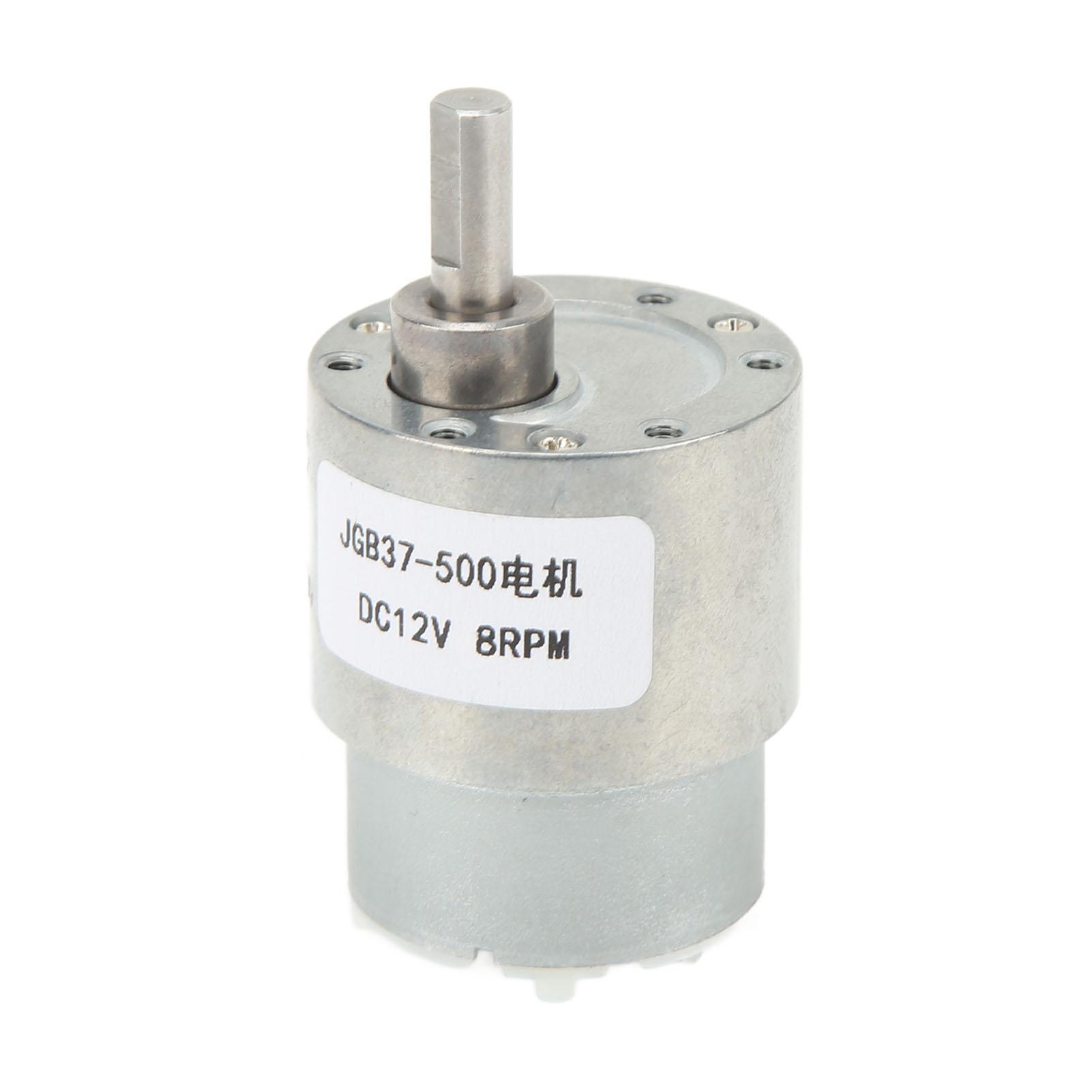 

Worm Geared Motor 8RPM JGB37 500 Reversible Self Locking DC Reduction Motor for Automation DC12V
