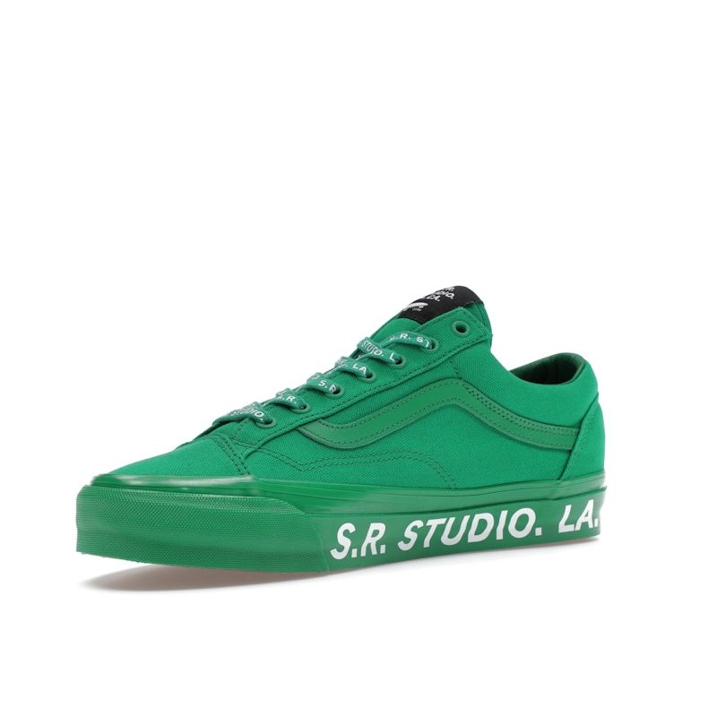 Vans S.R. STUDIO. LA. CA. X Old Skool Reissue 36 Vibram Green Unisex Sneakers White VN000S53Y9H