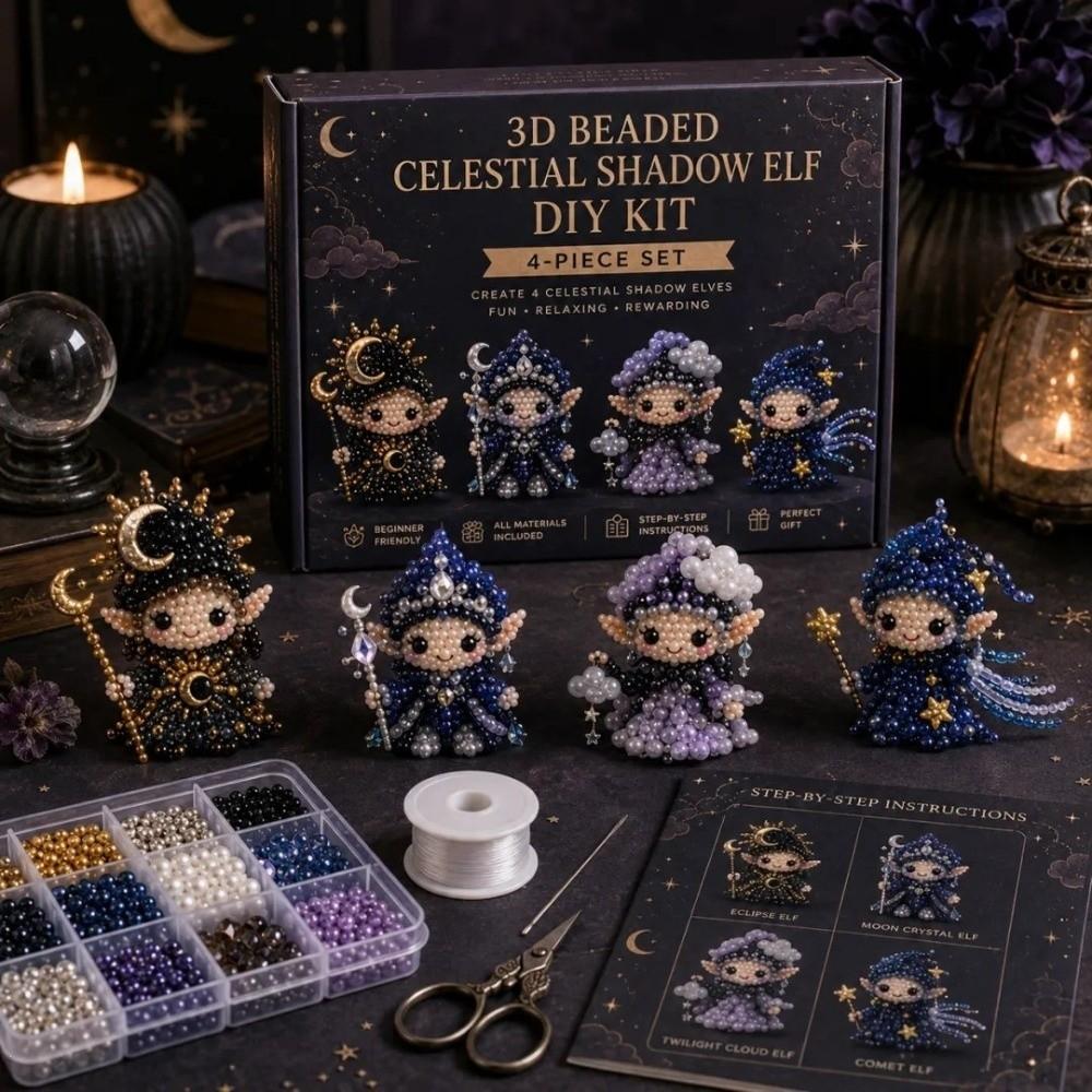 Kürbis 3D Perlen DIY Bastelset Elfen Perlen Spinnen Ornament Klassenzimmer Aktivitäten