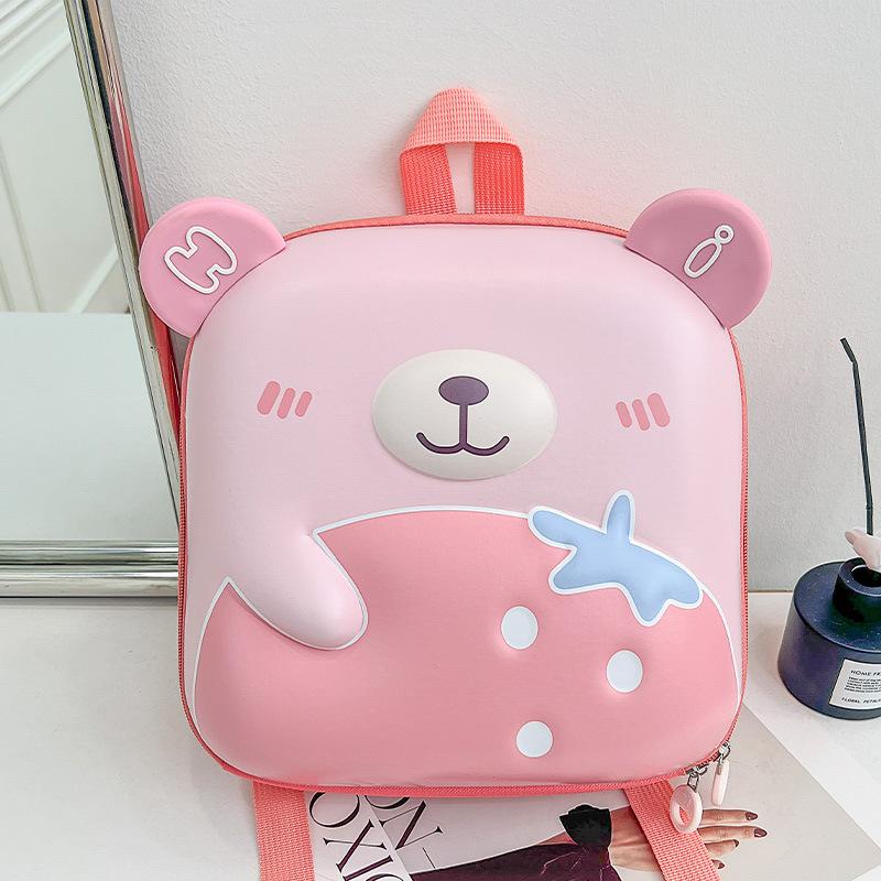 

Cartoon and Cute Little Bear Backpack for Boys and Girls, Double-shoulder Backpack for Children, Children s Bag персиковий