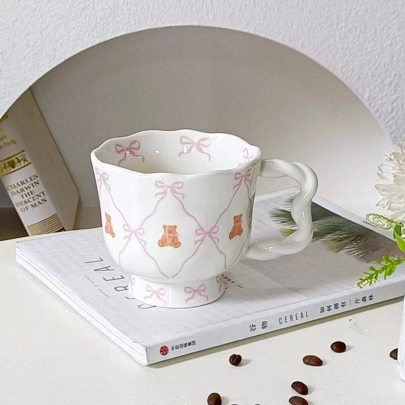 Shangqi Teddy Bear Highball Ceramic Cup