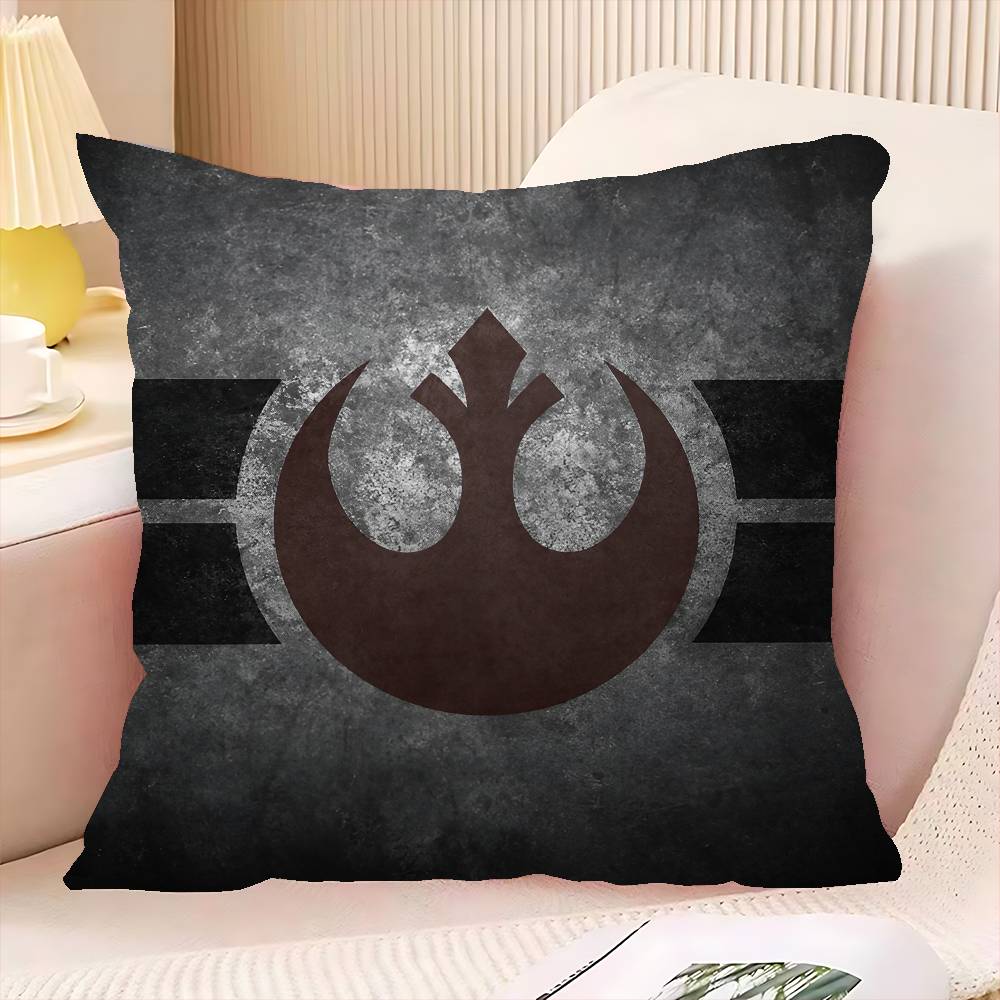 S-Stars W-Wars Logo 45*45Cm Cushion Cover Pillow Cover Decor Pillowcase Home Pillowcase For Couch Pillow