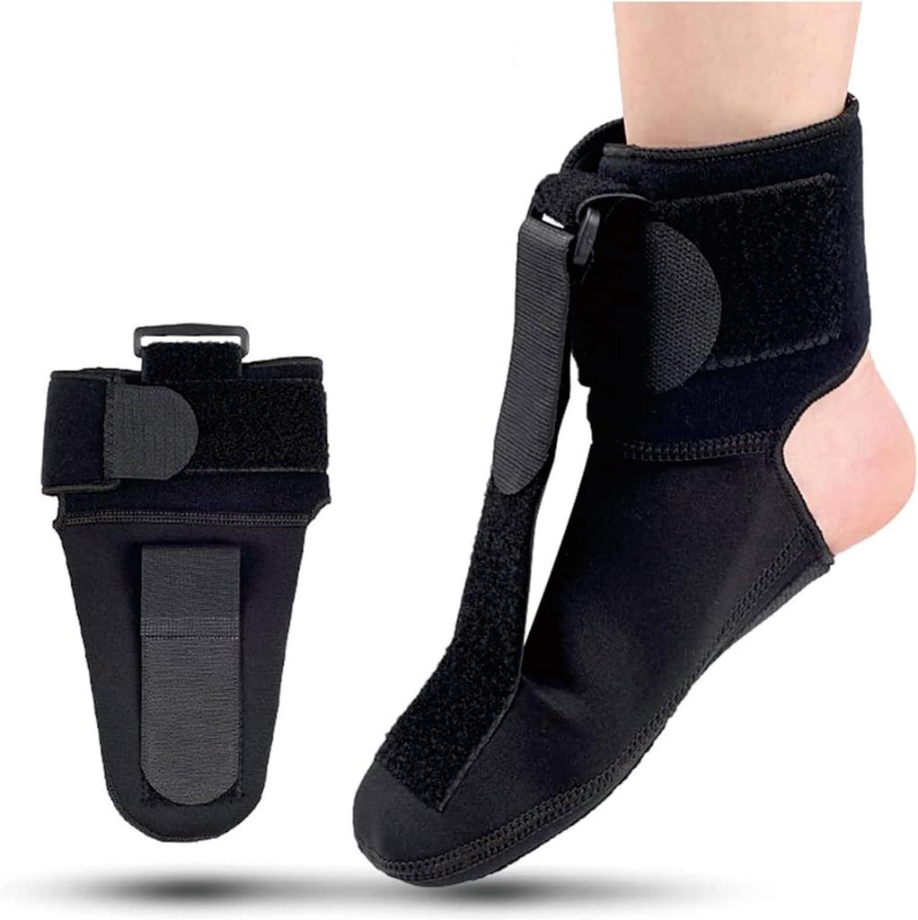 Ankle & Foot Orthosis: Night Brace for Plantar Fasciitis, Foot Drop Support with Inversion/Eversion Control