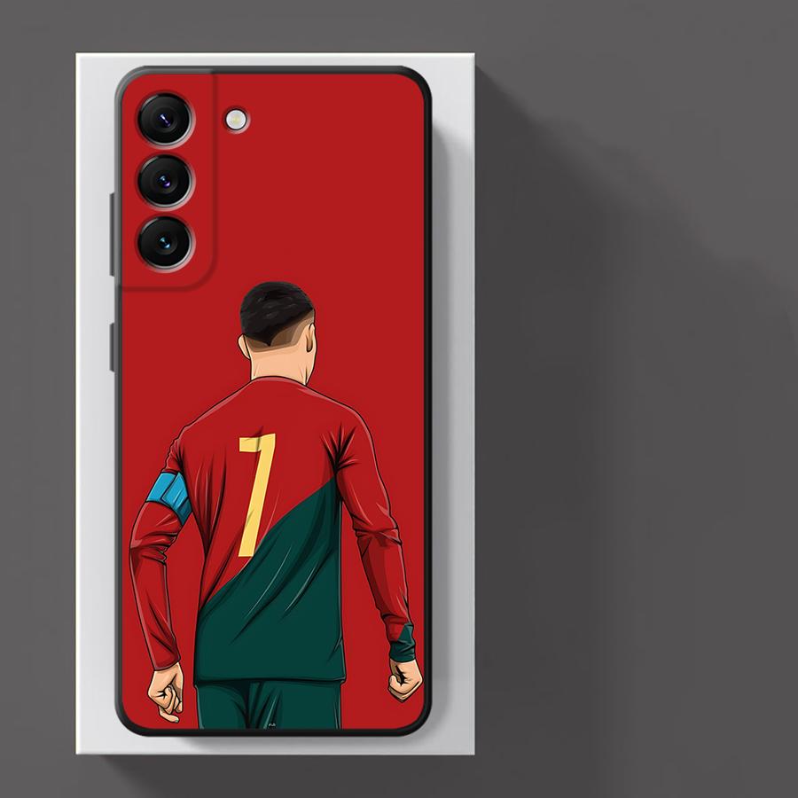 Football Star Numbers Phone Case for Samsung Galaxy A21s A22 A23 A25 A33 A34 A52s A53 A54 A55 A71 A26 A36 A56 Soft Cover