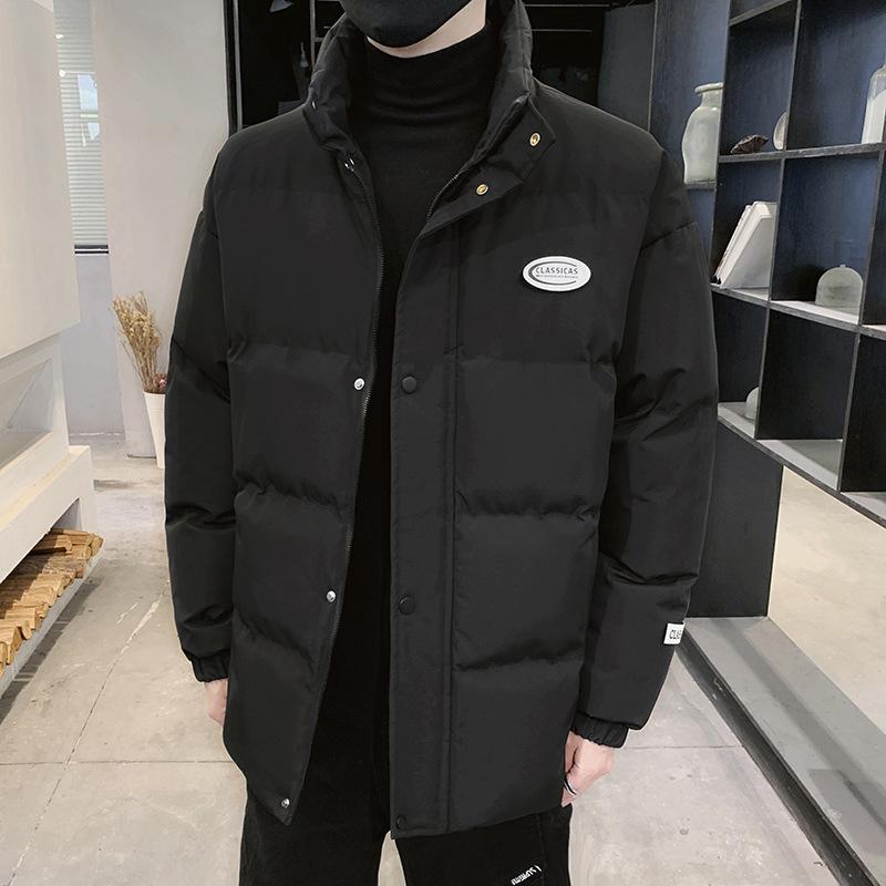 

Хлопковое пальто Мужское пальто-буханка Однотонное пальто Свободная повседневная одежда XXXXL чёрный