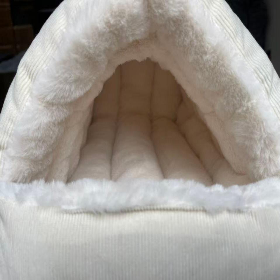 Winter Warm Cat & Dog Bed: Semi-Enclosed, All-Season Pet Nest