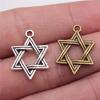 Hexagram Star of David Amulet Charm Antique Bronze Zinc Alloy Jewelry Making Supplies Craft Supplies Jewelry Charms