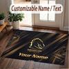 Custom Rug Brisbane Broncos Pattern Print Name Text Soft Non‑Slip Floor Carpet for Home Indoor Decoration