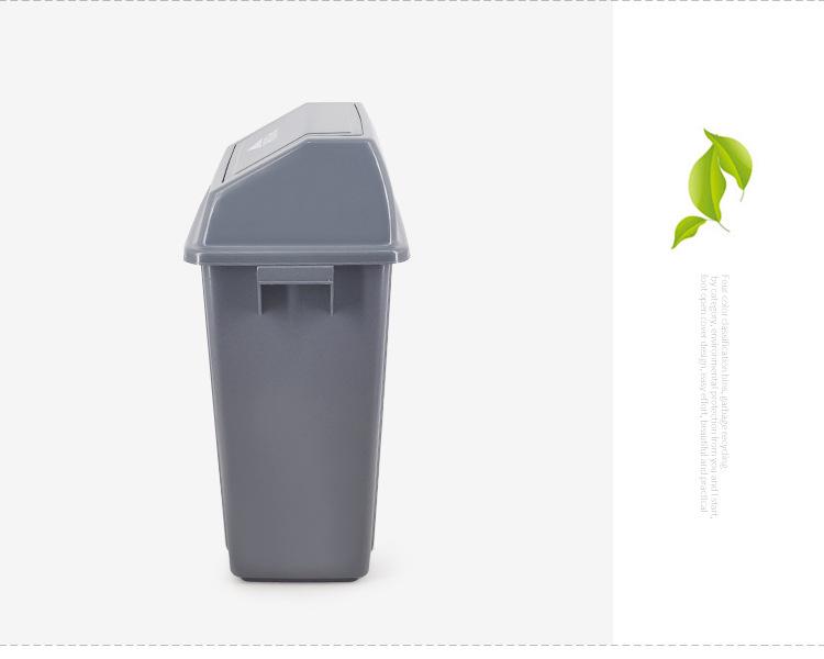Chao Bao Pop-Up Lid Square Trash Can - Large Capacity for Indoor/Outdoor Use