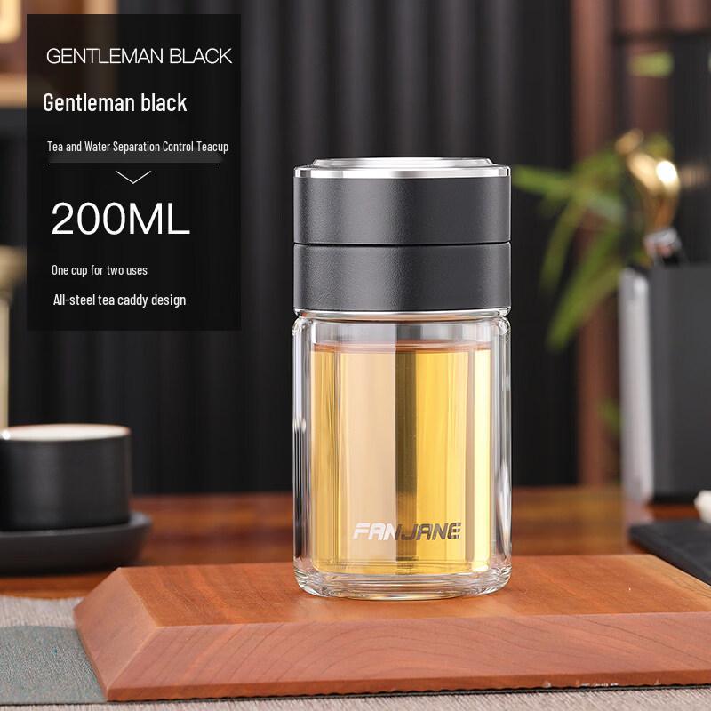 Xihuo Portable Double-Layer Tea Infuser Glass Bottle