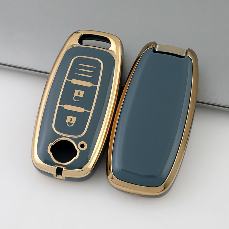 Applicable To Nissan Nissan Teana Arrow Gold Edge Car Key Cover All-inclusive Protective Case Buckle
