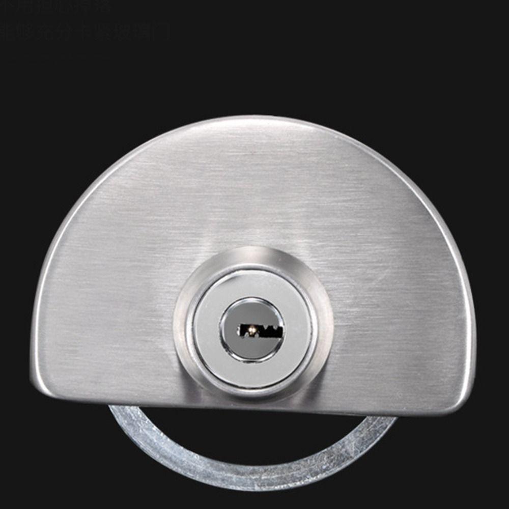 13-18mm Glass Display Cabinet Locks No Need Drilling Room Door Locks Office Glass Door Lock Home