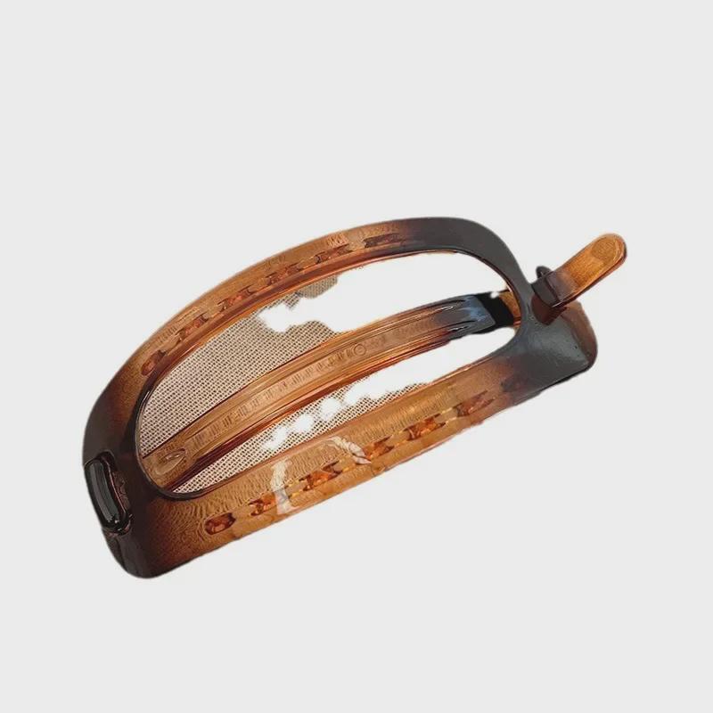 2024 Koreanische Retro Große Ovale Haarnadel für Frauen - High-End Sommer Rückenclip