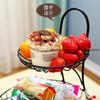 Fruit Platter Basket Creative Multi-Layered European Modern Living Room Coffee Table Simple Snacks Three-Layer Rack