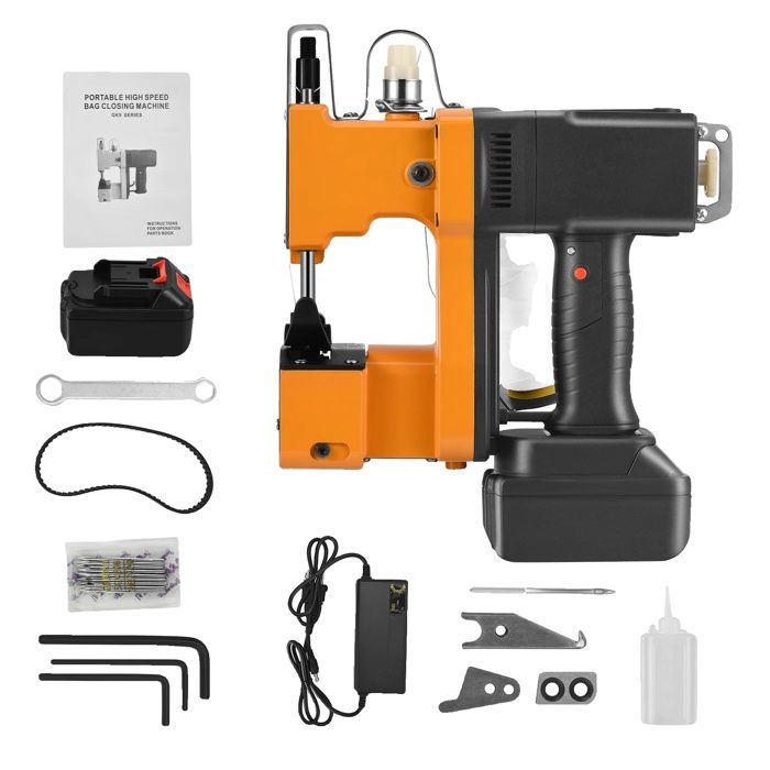 Machine à fermer les sacs industrielle sans fil, 2600 points/min, longueur de point réglable, UE 220V