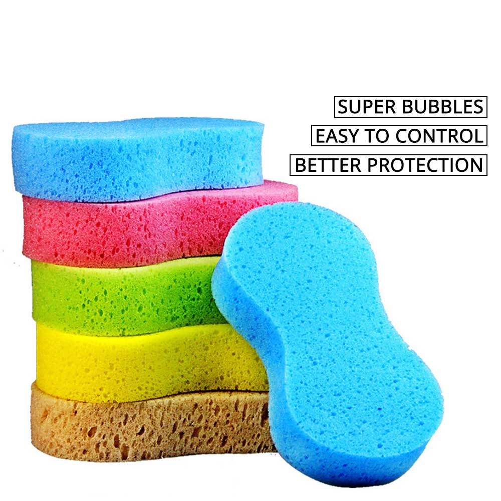 Auto Car Washing Sponge Wash  Paint Cleaner Care Multipurpose Cleaning Tool Compressed Water Sponge Brush Dusting Random Color