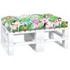 Multi Colored Pallet Cushion 120 X 80 X 12 Cm Fabric