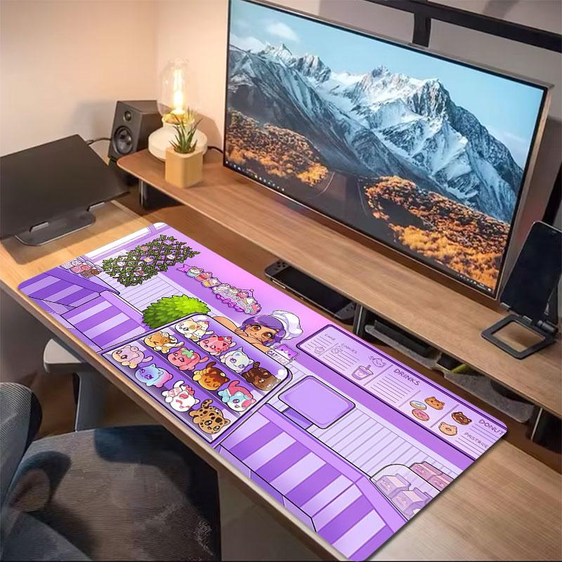 Aarmau Large Size Mouse Pad Large Gaming Table Cushion Nonslip Laptop Tablet Big Mousepad Xxl Mat Mini Pc Playmat With Lock Edge