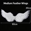 Halloween Christmas Devil Wings Cosplay Angel Wing  Wands Sets White Angel Fairy Feather Wings Wedding Birthday Party Props