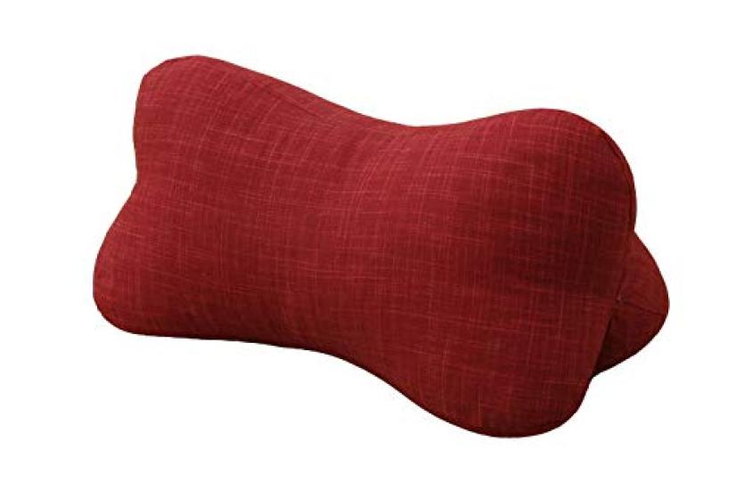 IKEHIKO Bone Pillow, Red, Made in Japan, Perfect as a Gift for Father's Day, Mother's Day, Respect for the Aged Day, or Birthdays. #2918539