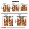 2pcs,2D Plane Printing Curtain Popular Autumn Fruit House Versatile Durable Polyester (without Rod) Room Decor Use for Bedroom