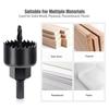 16-teiliges Lochsägen-Set 19-127mm Sägebecher Holzkrone Bohrer für Gipskarton Holz PVC Kunststoff Dichteplatte Metall Holzbearbeitungswerkzeuge