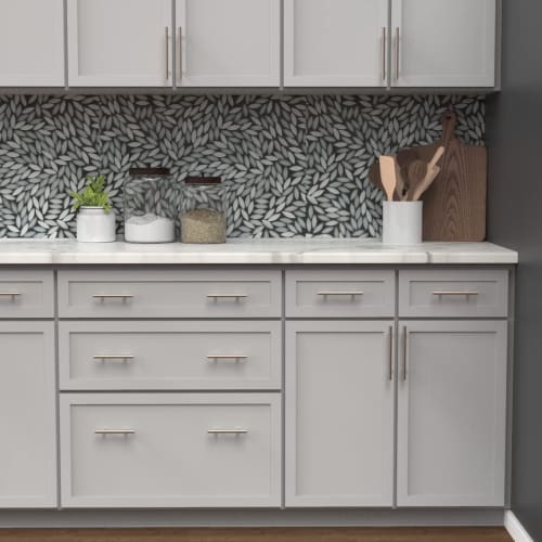 8 Stainless Steel Cabinet Handles, Drawer Pulls, Cabinet Handles, Cupboard Pulls, Door Handles, Furniture Handles with Screws (Silver, 64mm)