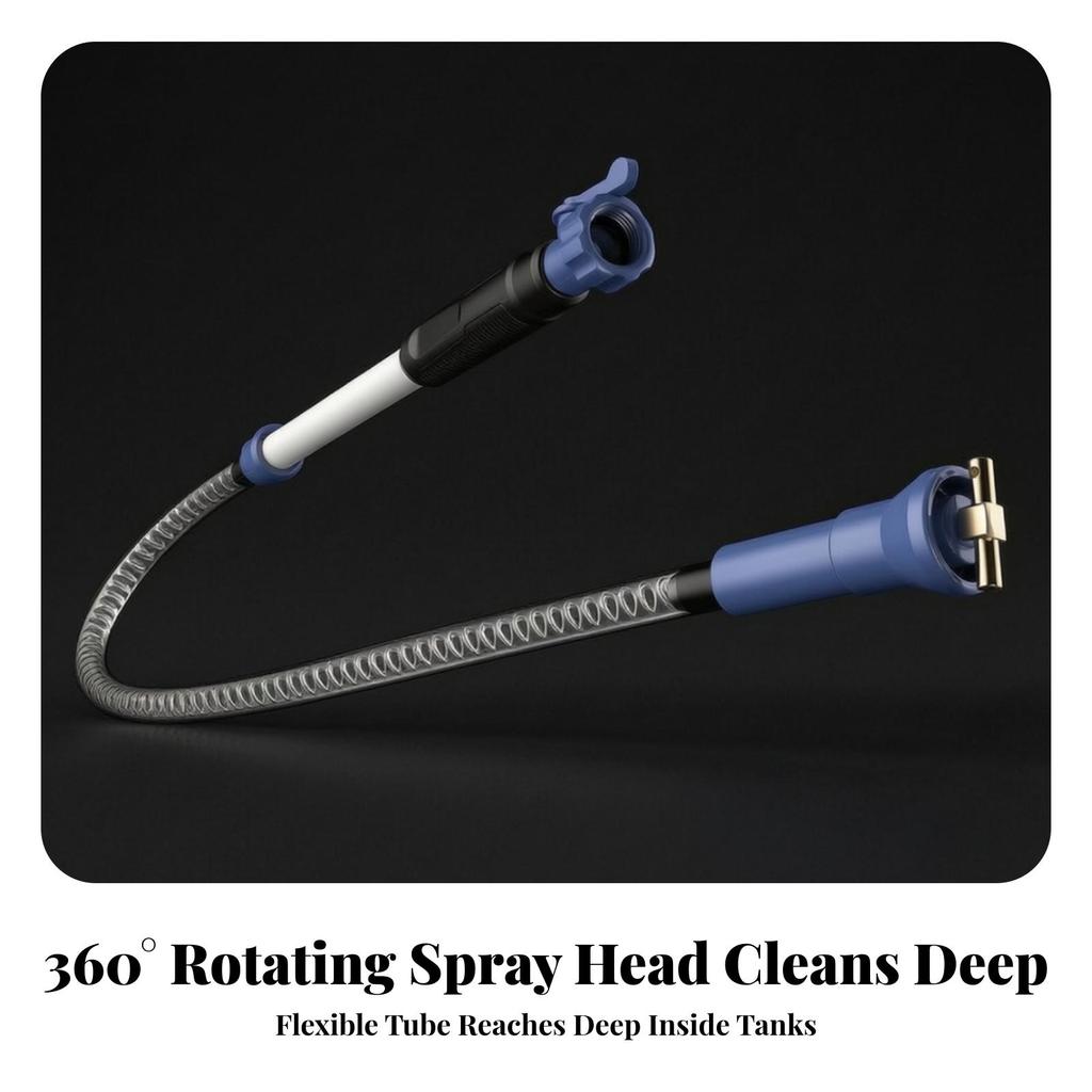 Cleaning Tool Universal Fit RV Tank for Travel-Day Cleanup