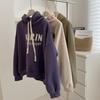 Pull ample à manches longues et col rond pour femme, haut féminin, couleur unie