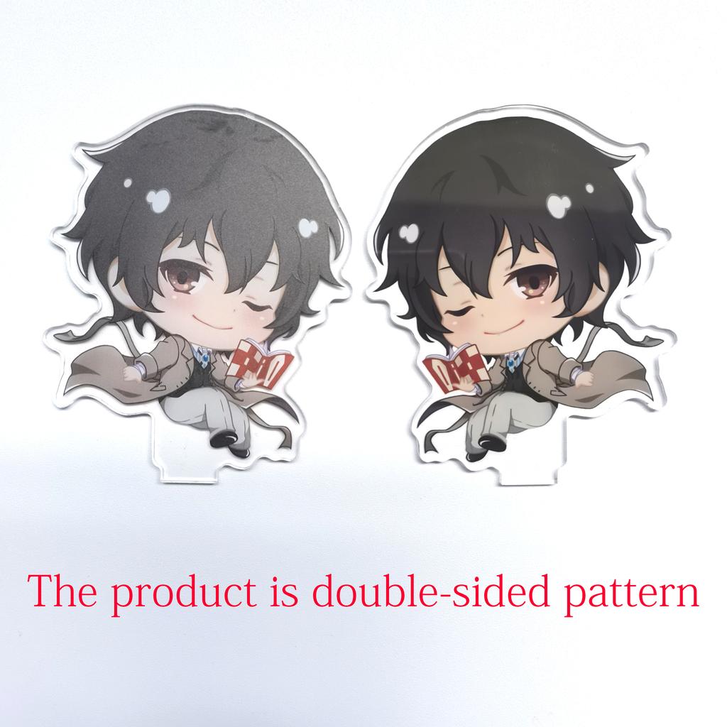 Acrylic Panel Ornaments Acrylic Stand Bungo Stray Dogs Dazai Osamu Oda Sakunosuke Figure Model Plate Desktop Decorate Xmas Gifts