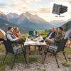4-Piece Set Seat Cushions 39.5 X 39.5 X 10 Cm Chair Cushions with Ties, Non-Slip Outdoor Indoor Seat Pad