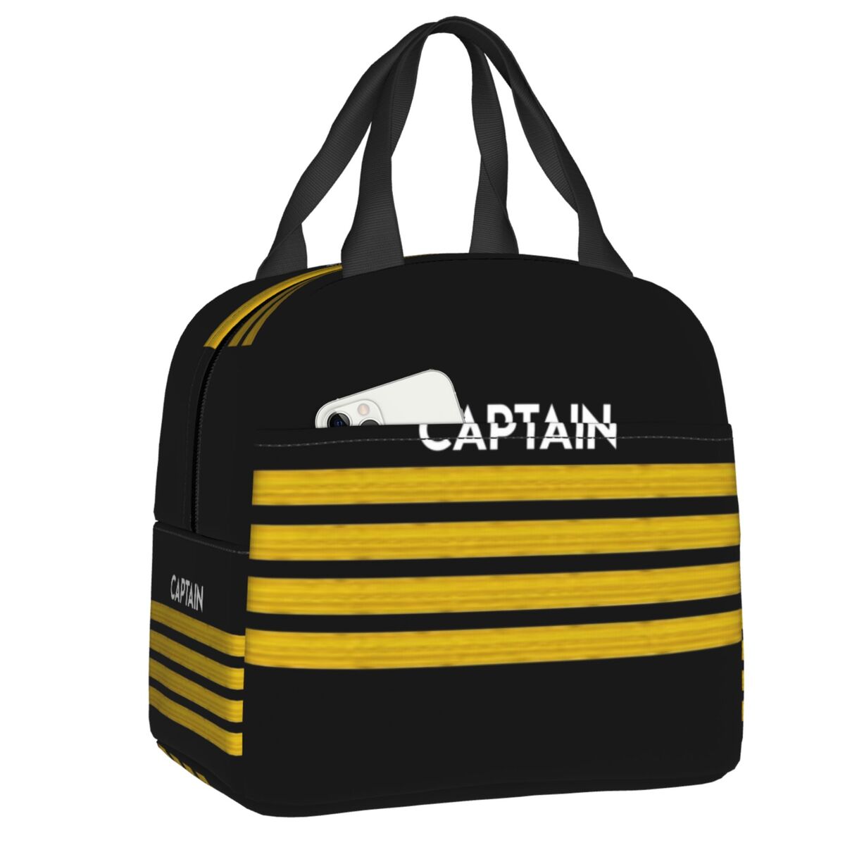 Custom Keep Calm And Trust The Pilot Insulated Lunch Bag for Women Portable Aviation Airplane Thermal Cooler Lunch Tote 22x20x13cm