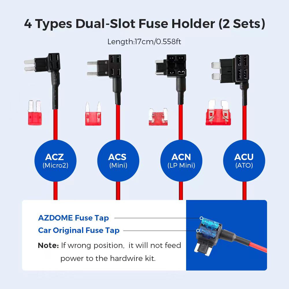 AZDOME Dashcam Hardwire Kit with Voltage Regulator